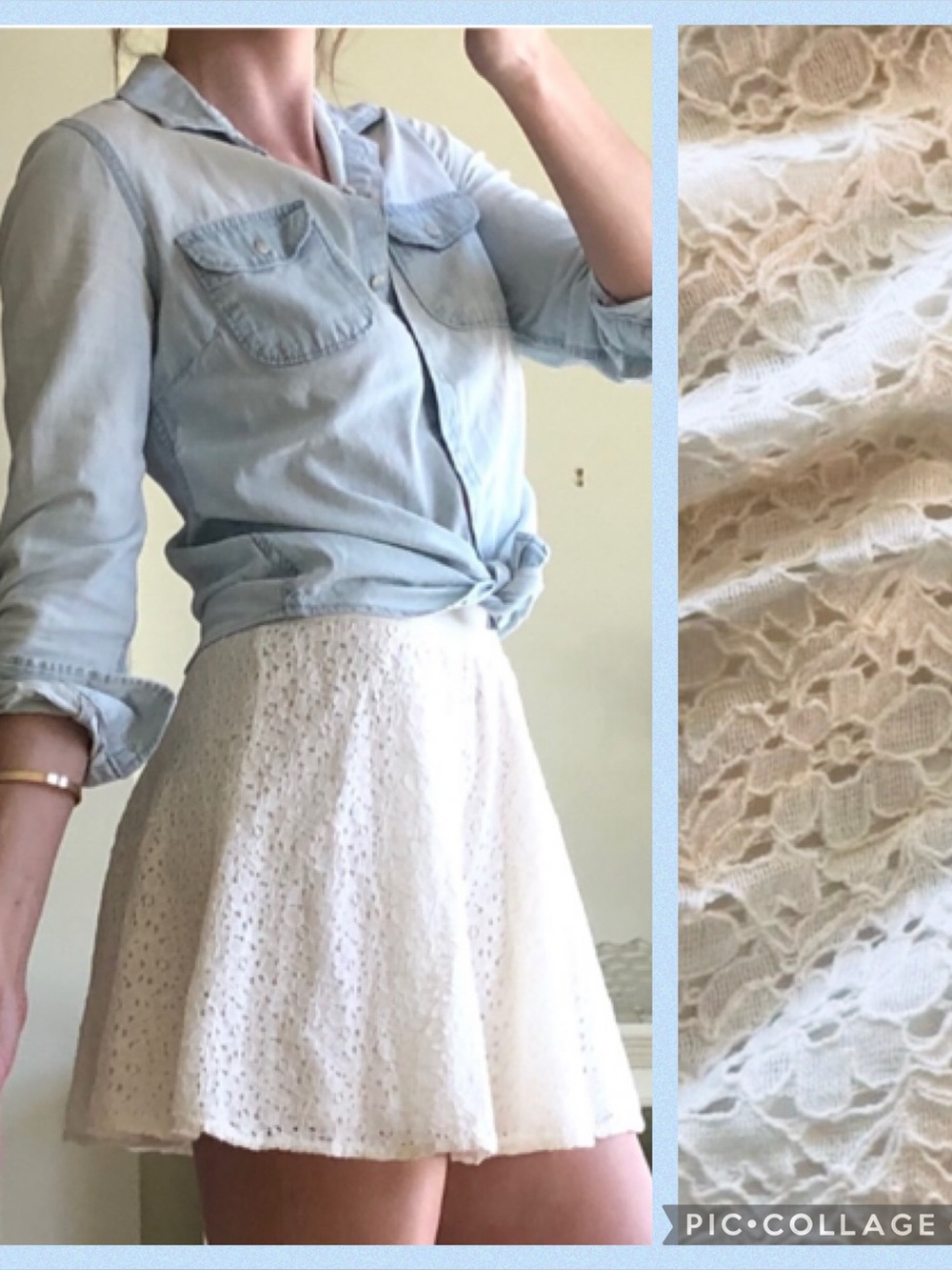 Arizona Cream Lace Skirt
